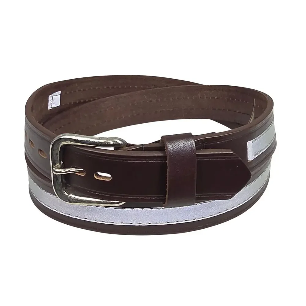 RIVERSIDE MFG. CO. BY BOSTON BELTS – GENUINE LEATHER – SIZE 40 – REFLECTIVE 3M